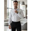 PÁNSKÁ KOŠILE SLIM FIT SE VZOREM BÍLÁ (Velikost M)