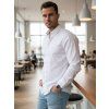 PÁNSKÁ KOŠILE SLIM FIT SE VZOREM BÍLÁ (Velikost M)