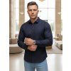 PÁNSKÁ SLIM FIT KOŠILE SE VZOREM TMAVĚ MODRÁ (Velikost M)