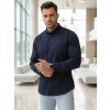 PÁNSKÁ SLIM FIT KOŠILE SE VZOREM TMAVĚ MODRÁ (Velikost M)