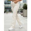 DÁMSKÉ JEANS S VYSOKÝM PASEM ECRU (Velikost 34)