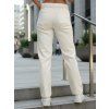 DÁMSKÉ REGULAR FIT JEANS S VYSOKÝM PASEM A PÁSKEM KRÉMOVÉ (Velikost S)
