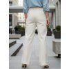 DÁMSKÉ WIDE LEG JEANS S VYSOKÝM PASEM KRÉMOVÉ (Velikost 34)