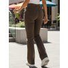 DÁMSKÉ DŽÍNY WIDE LEG HNĚDÉ (Velikost 34)