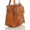 MARCO MAZZINI CAMEL KOŽENÁ SHOPPER KABELKA (Velikost ONE SIZE)