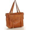 MARCO MAZZINI CAMEL KOŽENÁ SHOPPER KABELKA (Velikost ONE SIZE)