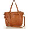 MARCO MAZZINI CAMEL KOŽENÁ SHOPPER KABELKA (Velikost ONE SIZE)