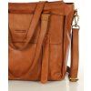 MARCO MAZZINI CAMEL KOŽENÁ SHOPPER KABELKA (Velikost ONE SIZE)