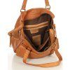 MARCO MAZZINI CAMEL KOŽENÁ SHOPPER KABELKA (Velikost ONE SIZE)