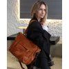 MARCO MAZZINI CAMEL KOŽENÁ SHOPPER KABELKA (Velikost ONE SIZE)