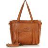 MARCO MAZZINI CAMEL KOŽENÁ SHOPPER KABELKA (Velikost ONE SIZE)