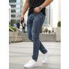 PÁNSKÉ DŽÍNY SLIM FIT CASUAL MODRÉ (Velikost 29)