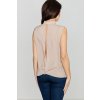 DÁMSKÁ BÉŽOVÁ HALENKA BEZ RUKÁVŮ (Velikost L)