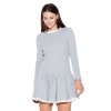 SPORTOVNÍ ŠATY S VOLÁNOVOU SUKNÍ K266 GREY (Velikost L)