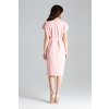 RŮŽOVÉ ŠATY S ROZPARKEM (Velikost S)