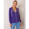 FIALOVÁ DÁMSKÁ MIKINA NA ZIP (Velikost S)