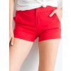 DÁMSKÉ ČERVENÉ ŠORTKY S POSTRANNÍMI PRUHY (Velikost L)