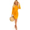ŽLUTÉ ELEGANTNÍ DÁMSKÉ ŠATY BELLA (Velikost S)