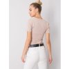 DÁMSKÉ BÉŽOVÉ TRIČKO STAHOVATELNÉ NA BOCÍCH (Velikost S)