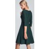 ZELENÉ ŠATY S 3/4 RUKÁVEM (Velikost S)