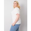 SMETANOVÉ DÁMSKÉ TRIČKO S KRÁTKÝM RUKÁVEM (Velikost XL)