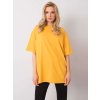 TMAVĚ ŽLUTÉ DÁMSKÉ OVERSIZE TRIČKO (Velikost ONE SIZE)