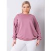RŮŽOVÁ DÁMSKÁ MIKINA BEZ KAPUCE (Velikost XL)