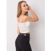 BÍLÝ DÁMSKÝ ELEGANTNÍ TOP S KRAJKOU (Velikost ONE SIZE)