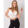 BÍLÝ DÁMSKÝ ELEGANTNÍ TOP S KRAJKOU (Velikost ONE SIZE)