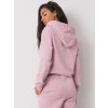 RŮŽOVÁ DÁMSKÁ MIKINA S KAPUCÍ (Velikost L)