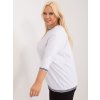 BÍLÉ DÁMSKÉ TRIČKO S DLOUHÝMI RUKÁVY (Velikost 3XL)