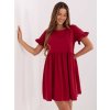 ČERVENÉ DÁMSKÉ VOLNÉ ŠATY (Velikost XS)