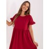 ČERVENÉ DÁMSKÉ VOLNÉ ŠATY (Velikost XS)