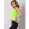 NEONOVĚ ZELENÝ DÁMSKÝ PLETENÝ TOP (Velikost ONE SIZE)