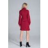 ČERVENÉ ŠATY S DLOUHÝMI RUKÁVY (Velikost S)
