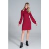 ČERVENÉ ŠATY S DLOUHÝMI RUKÁVY (Velikost S)