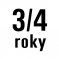 3/4 roky