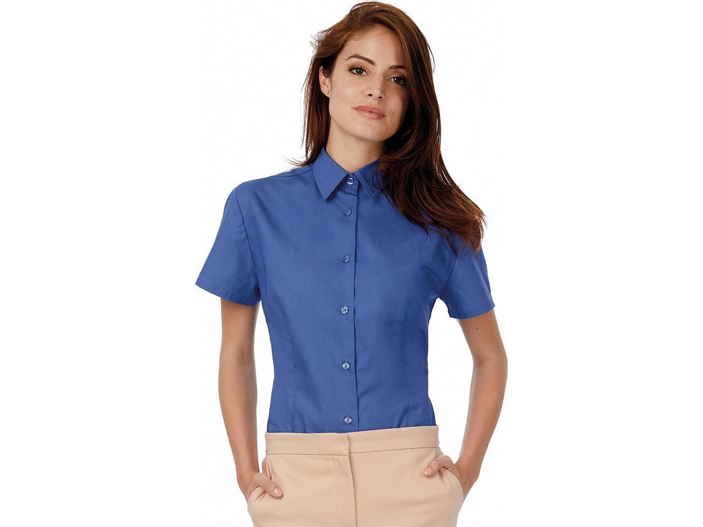 Dámska košeľa Heritage Poplin - SWP44 (Farba Biela, Veľkosť XS)