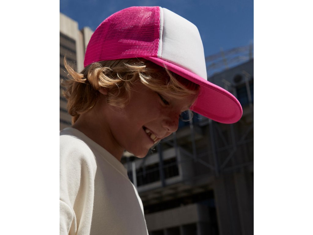 Detská šiltovka Vintage Snapback Trucker (Farba Čierna/Biela)