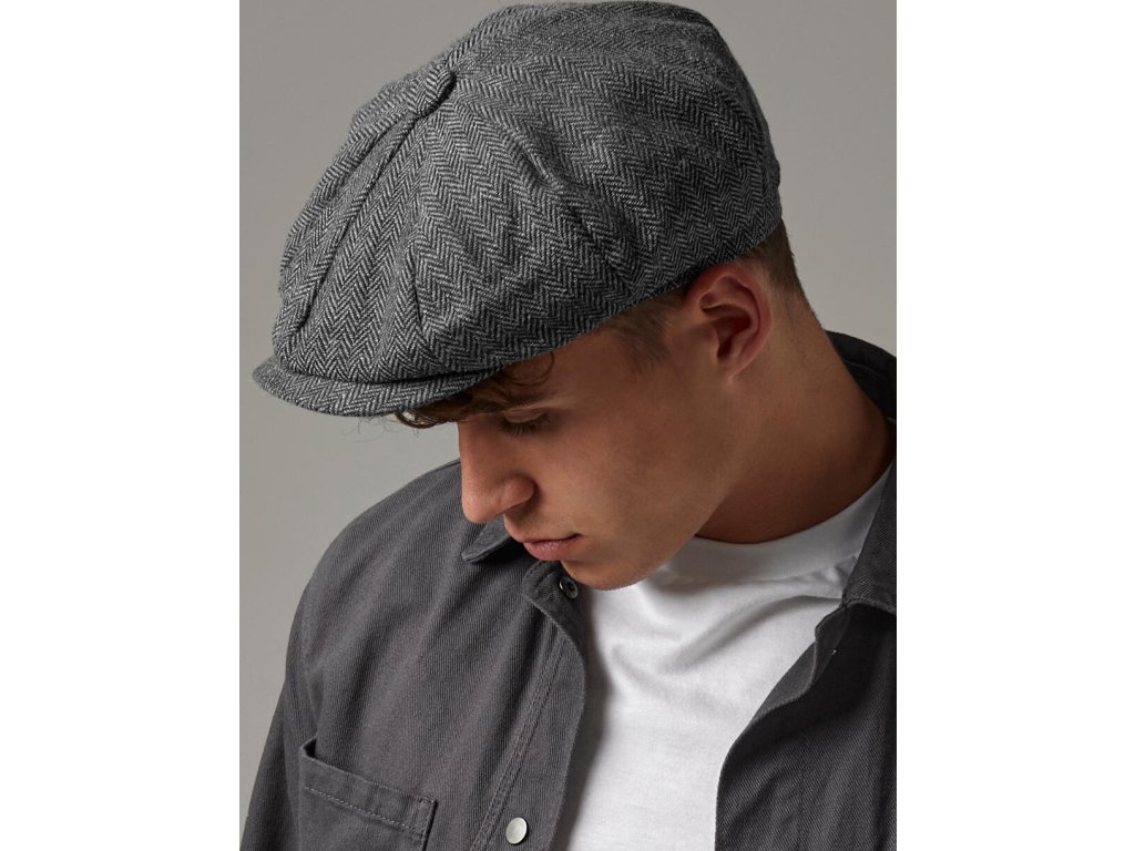 Čiapka Heritage Bakerboy (Veľkosť S/M, Farba Charcoal Herringbone)