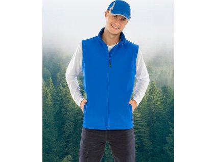 Pánsky sofshell Recycled 2-Layer Printable (Farba Čierna, Veľkosť S)