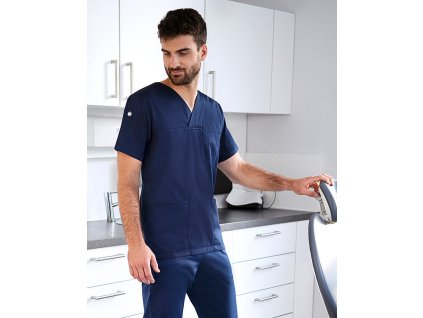 Men's Slip-on Tunic Essential Short Sl. (Farba Biela, Veľkosť 5XL)