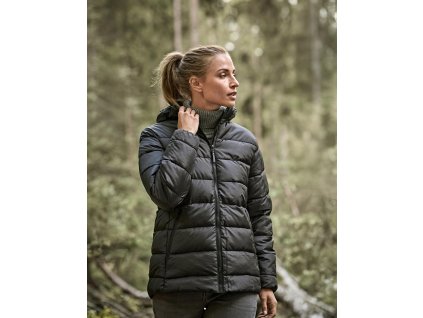 Dámska bunda s kapucňou Lite (Farba Čierna, Veľkosť S)