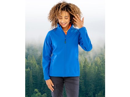 Dámska bunda Recycled Printable Softshel (Farba Čierna, Veľkosť XS)