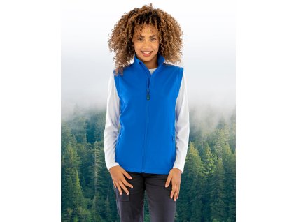 Dámský softshell Recycled 2-Layer Printable (Farba Čierna, Veľkosť XS)