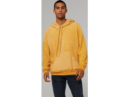 Unisex semišový fleece kapucňou (Veľkosť S, Farba Black Heather)