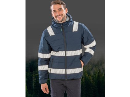 Bunda Recycled Ripstop Padded Safety Jacket (Veľkosť S, Farba Tmavo modrá)