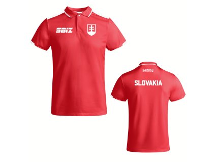 Dámska polokošeľa SBiZ, červená