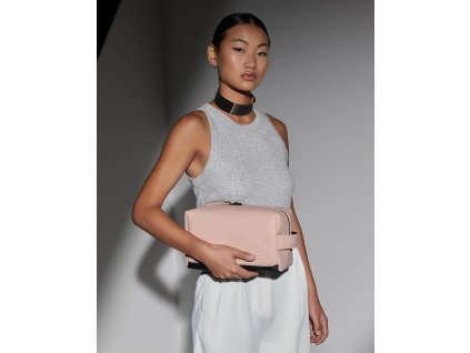 Matné PU púzdro pre toaletné potreby (Farba Čierna)