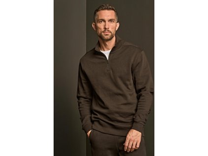 Mikina Ribbed Interlock Half Zip (Farba Čierna, Veľkosť S)